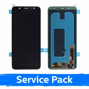 LCD Display Compatible With Samsung A605 2018 A6+ Black (Service Pack)
