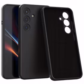 Spacecase Silikoninis Mag dėklas Galaxy S25 juodas