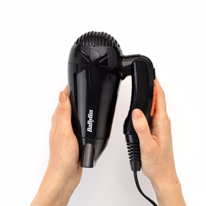 BaByliss Travel Dry 2000 5344E – plaukų džiovintuvas, 2000 W, juodas