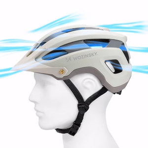 Wozinsky MTB велосипедный шлем со съемным козырьком, легкий, L - пастельно-зеленый