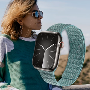 Crong Melange magnetinis dirželis, skirtas Apple Watch 38 / 40 / 41 / 42 mm, turkio spalvos melanžas