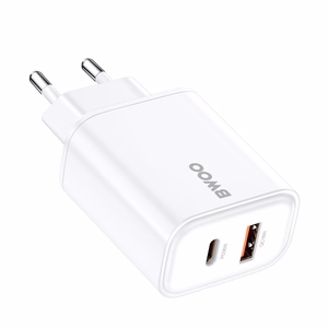 BWOO CDA207 PD 36W wall įkroviklis 1x USB-A + USB-C port baltas