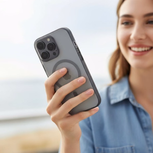 Case for iPhone 16 Flexline Mag Cover compatible with MagSafe gray