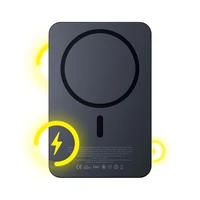 Išorinė baterija 3mk MagSynergy 10000 mAh indukcinis su MagSafe - juoda