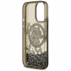 Karl Lagerfeld Skystas blizgantis Choupette logotipas Magnetinis dėklas iPhone 17 - juodas
