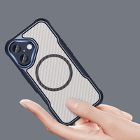 Leading Series MagSafe Silikoninis dėklas telefonui iPhone 16 Plus - mėlynas