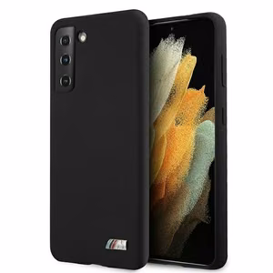 BMW Silikoninis M Kolekcijos dėklas Samsung Galaxy S21+ - juodas