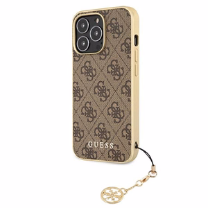 Guess GUHCP13LGF4GBR iPhone 13 Pro / 136,1" rudas/rudas dėklas 4G Charms Collection