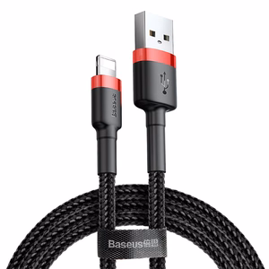 Baseus kabelis Cafule USB - Lightning 3,0m 2A raudonas-juodas