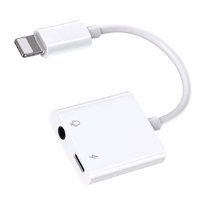 Garso adapteris Lightning / 3.5 mm Joyroom S - Y105 (baltas)