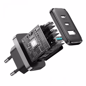 Įkroviklis Joyroom JR-TCF10 juodas 32W (2xPD / 1xQC3.0)