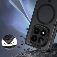 Dėklas telefonui (m) Tech-Protect MagMat MagSafe Xiaomi Redmi Note 14 Pro+ 5G - matinis juodas (m)