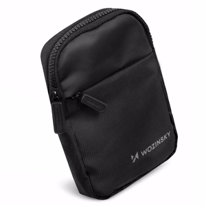 Wozinsky WMS-W1 vandeniui atspari unisex mini rankinė per petį telefonui su dviem skyriais - juoda
