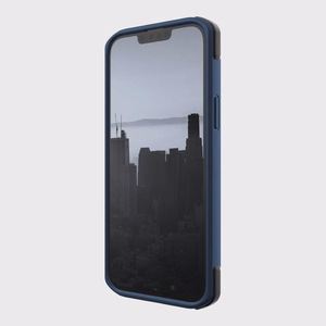 Raptic X-Doria Secure dėklas iPhone 14 su Magnetine šarvuota mėlyna danga