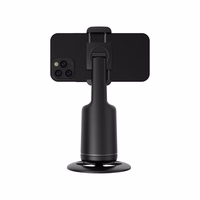 Išmanusis selfie lazda (f) su belaidžiu nuotolinio valdymu tripodu veido veido atpažinimo sekimu ir gestų atpažinimu P1 - juoda