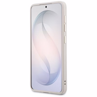 Guess dėklas 4G Embossed Ring MagSafe for Samsung Galaxy S26 rožinis