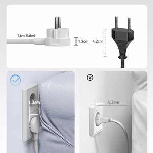 Orico PDC25 25W 6in1 maitinimo blokas 2x AC + 2x USB-A + 2x USB-C - baltas