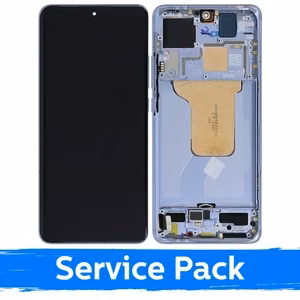 Ekranas skirtas Xiaomi 12 (12S / 12X) su rėmeliu / Blue / (Service Pack)