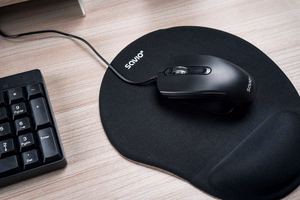 Savio KB-01 klaviatūra namams/biurui USB QWERTY US English juoda