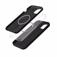 Crong Color Cover Magnetic - iPhone 14 / iPhone 13 MagSafe dėklas (juodas)