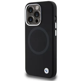 BMW parašo skystas silikonas Magnetinis dėklas telefonui iPhone 15 Pro Max - juodas
