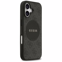 Guess 4G Circle Classic Logo Magnetinis dėklas telefonui iPhone 17 - juodas