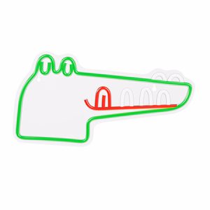 Neon PLEXI LED JURASSIC CROC žalias FLNJ03 Forever Light