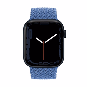 Crong Wave Band pintas dirželis, skirtas Apple Watch 44 / 45 / 46 / 49 mm, mėlynas