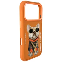 Nimmy Glasses Cool Dog deklas iPhone 17 Pro Max - oranzinis
