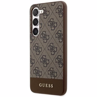 Guess 4G Stripe Collection dėklas telefonui Samsung Galaxy S24+ - rudas