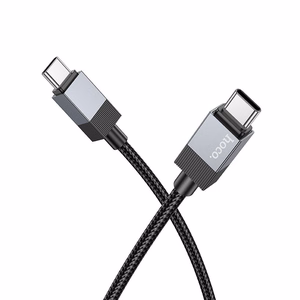 Kabelis USB C į USB C Hoco 3A 60W 1 m X110 juodas
