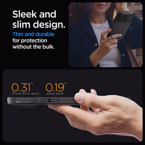 Spigen Optik Armor Mag dėklas su MagSafe iPhone 16 Pro Max - juodas