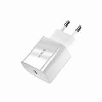 "Devia" sieninis įkroviklis Smart PD 1x USB-C 20W, baltas