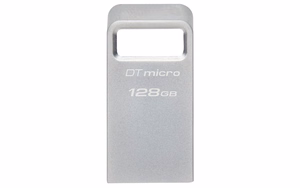 Kingston Technology DataTraveler Micro USB atmintukas 128 GB USB A tipo 3.2 Gen 1 (3.1 Gen 1) Sidabras