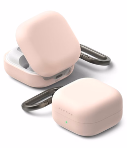 Ringke Silicone dėklas skirtas Samsung Galaxy Buds 4 / 4 Pro rožinis