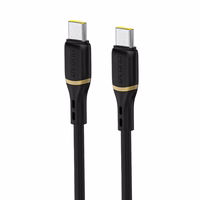 Dudao L25C USB-C Laidas 1m 60W with Soft Silicone Braid - Juodas