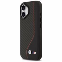 BMW M Carbon Line & Logo MagSafe dėklas iPhone 17 - raudonas