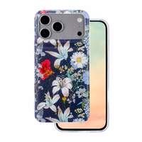 Glow Glam dėklas telefonui iPhone 17 Pro Max 6,9" mėlynas