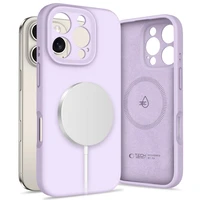 Tech-Protect Skysto silikono magnetinis dėklas telefonui iPhone 16 Pro Max - violetinis (m)
