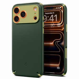 Spigen Nano Pop Hybrid MagSafe deklas, skirtas iPhone 17 Pro - Zalias