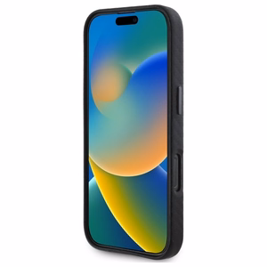 BMW Carbon Wrapped Metal Dėklas telefonui Apple iPhone 16 - juodas