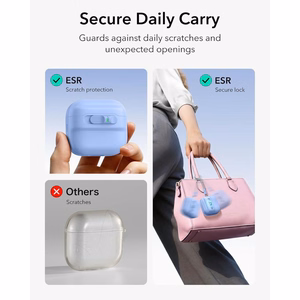 ESR Pulse HaloLock MagSafe  Apple AirPods 4 / 5 dėklas, šviesiai mėlynas