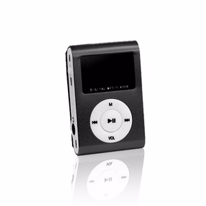 "Setty MP3" su LCD ekranu ir ausinėmis, juodos spalvos