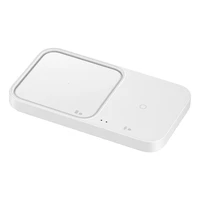 Samsung Wireless Charger Duo EP-P5400TWEGEU 15W indukcinis įkroviklis - baltas + tinklo įkroviklis + kabelis