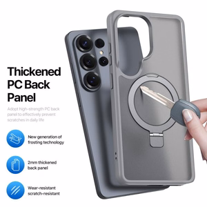 Dėklas Dux Ducis Yind Magnetic Stand Samsung S948 S26 Ultra pilkas