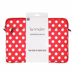 Wonder Dėklas nešiojamam kompiuteriui 13–14 colių raudonas polka-dot