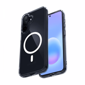 Crong Hybrid Clear Magnetic MagSafe dėklas, skirtas Samsung Galaxy A57, skaidrus