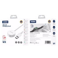 JELLICO laidas W9 USB-C - Apple Watch 3W 1M Baltas