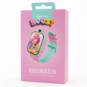 Išmanusis laikrodis vaikams Forever Smartwatch GPS WiFi 4G Kids Boost KW-530 rožinis