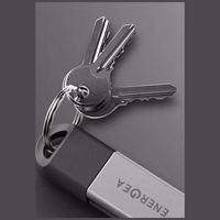 Laidas Energea Sheath Key 2w1 USB-C į USB-C/USB-A 480Mbps 60W 15cm gunmetal